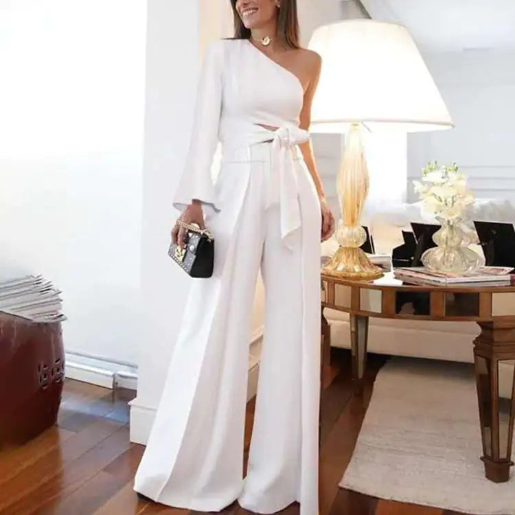 Lace Sleeve Jumpsuit - Wholesale Two Piece Suit