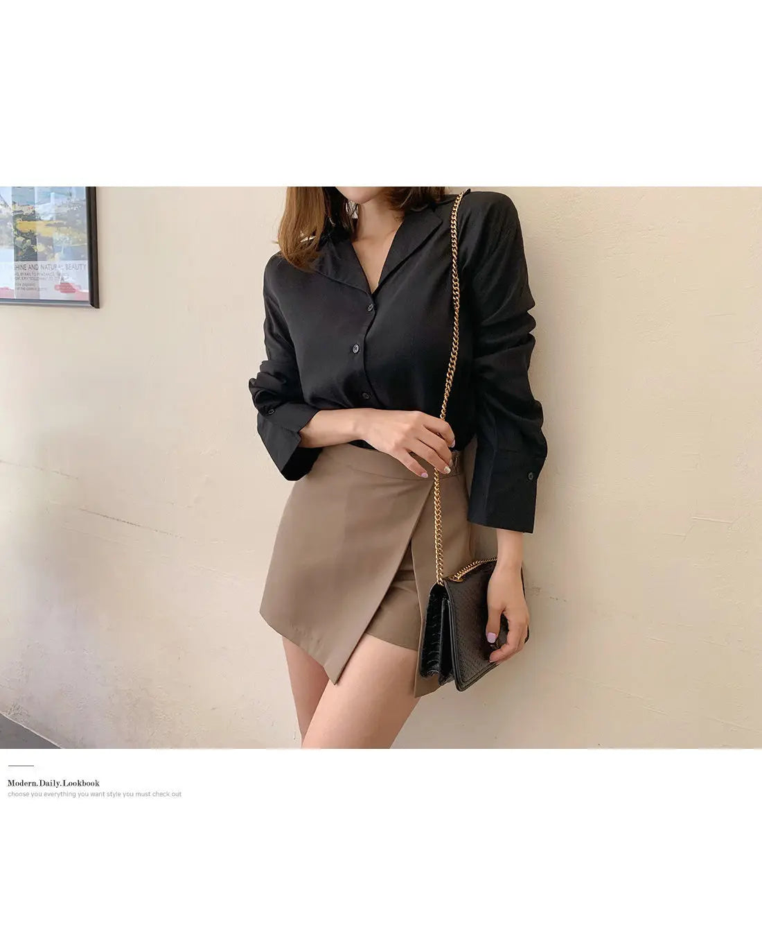 Shorts Women Asymmetrical Casual Solid Fashion High Waist Ulzzang Chic Stylish Skinny Sexy Side-slit Tender Ladies Elegant New