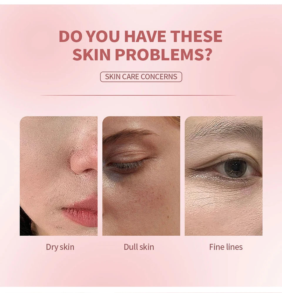 Lakerain Collagen Peeling Night Cream With Brush Tear-off Mask Reduce Fine Lines Deeply Nourish Tighten skin Moisturizing Mask