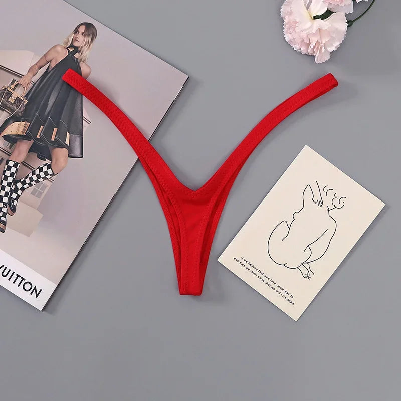 Women Sexy Low Waist Women Deep V Thong Breathable NewStyle Secret Clothes Brazilian Underwear Soft Thin Straps Women's Panties