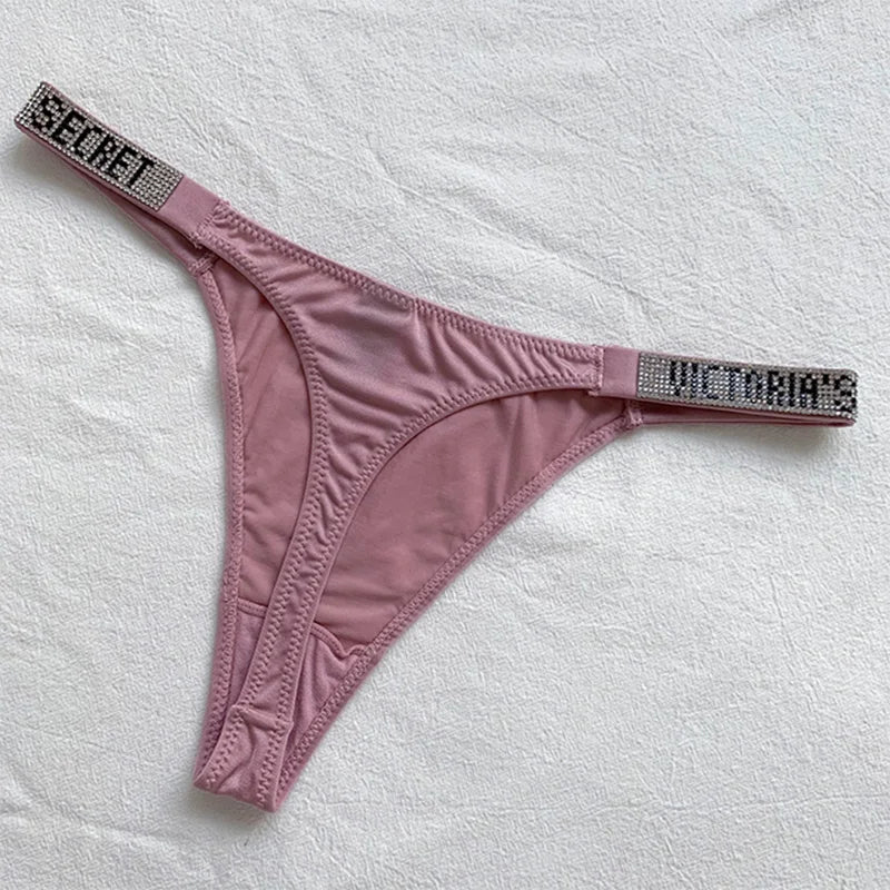 2024 New Women'S Underwear, Smooth Low-Waisted Sexy Women'S Thong, Attractive, Breathable, Shiny, Sexy And Comfortable In One