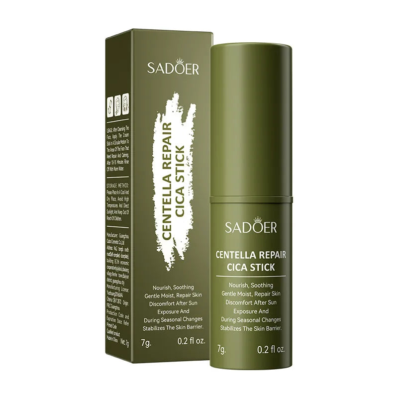 SADIER Centella Solid Face Cream Stick Smooth Repair Skin Barrier Moisturizing Oil Control Makeup Removal Face Skin Care Stick