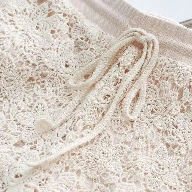 Fashionable Lace Shorts Women Casual Korean Version Anti-exposure Leggings Wearing Safety Insurance Sports Pants Women