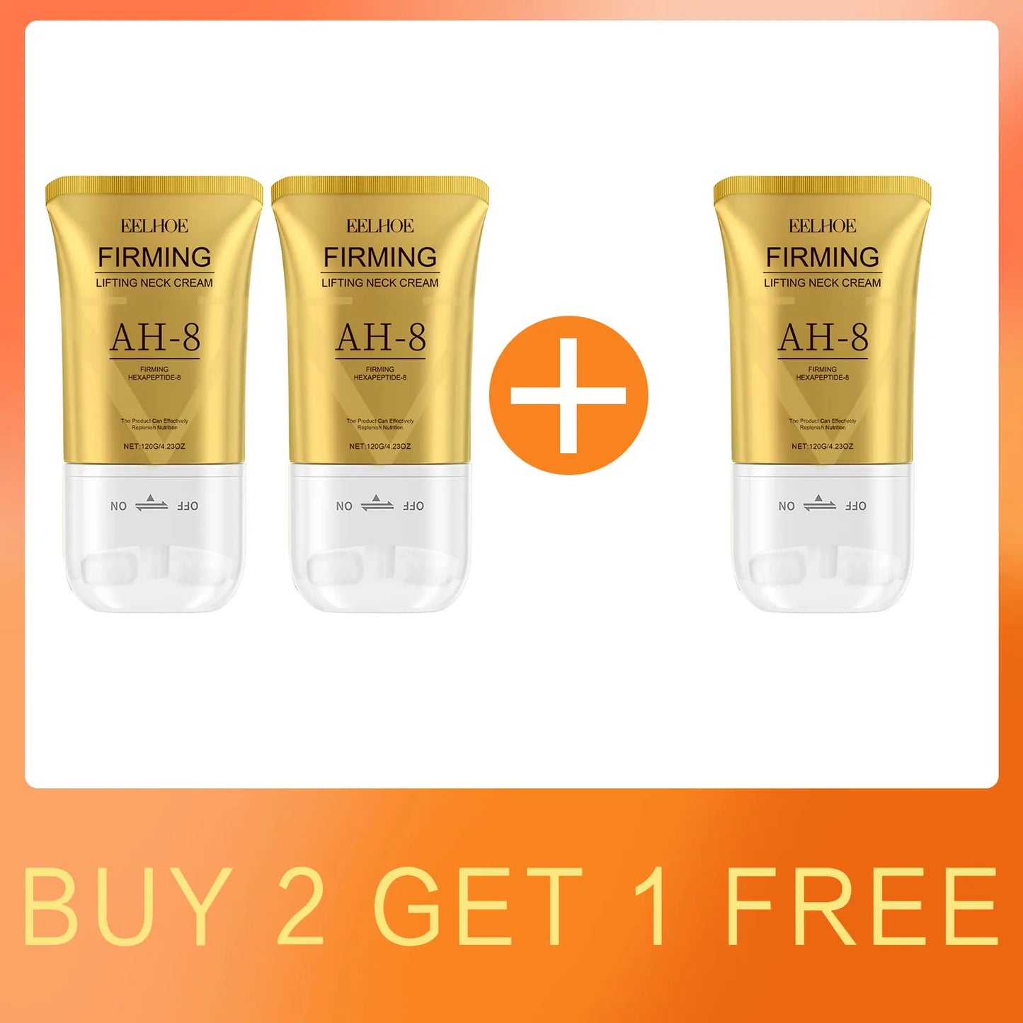 EELHOE Neck Firming Cream Neck Wrinkles Remover Crepey Skin Repair Treatment Nourishing Hyaluronic Acid Tighten Lift Neck Cream