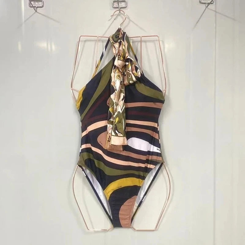 Italian Fashion Design Women's Bikini Set Designer Brand Swimwear Sexy Women's One-piece Suits