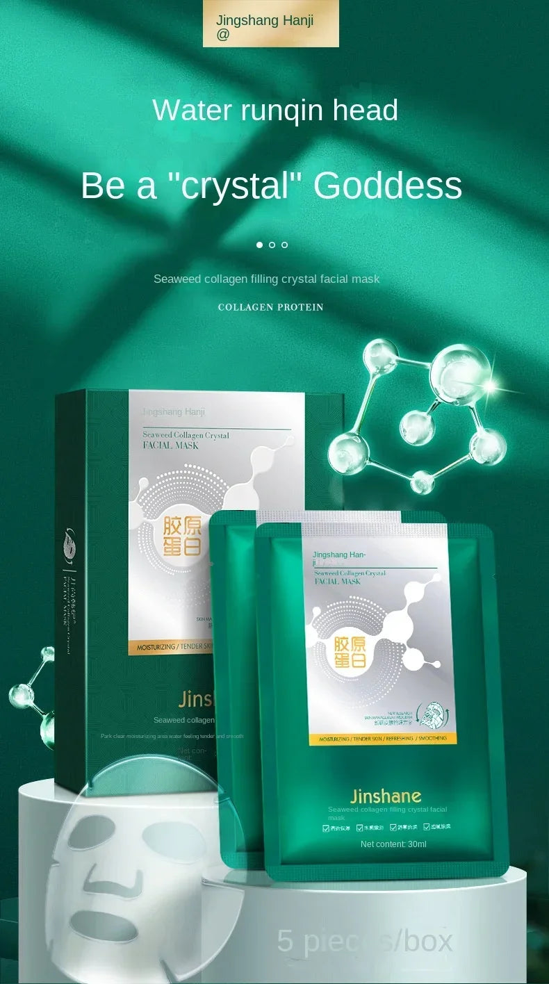 Tiktok Hot Sale Seaweed Collagen Filling Crystal Mask Replenishing Fruit Jelly Skin Transparent Mask Skin Care Masque