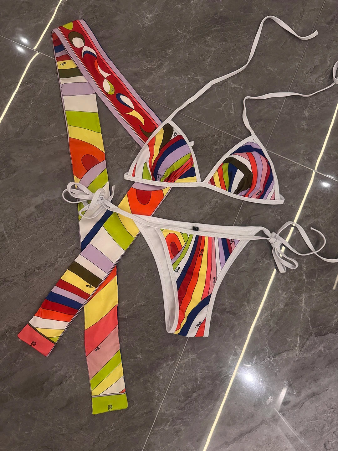 Italian Fashion Design Women's Bikini Set Designer Brand Swimwear Sexy Women's One-piece Suits