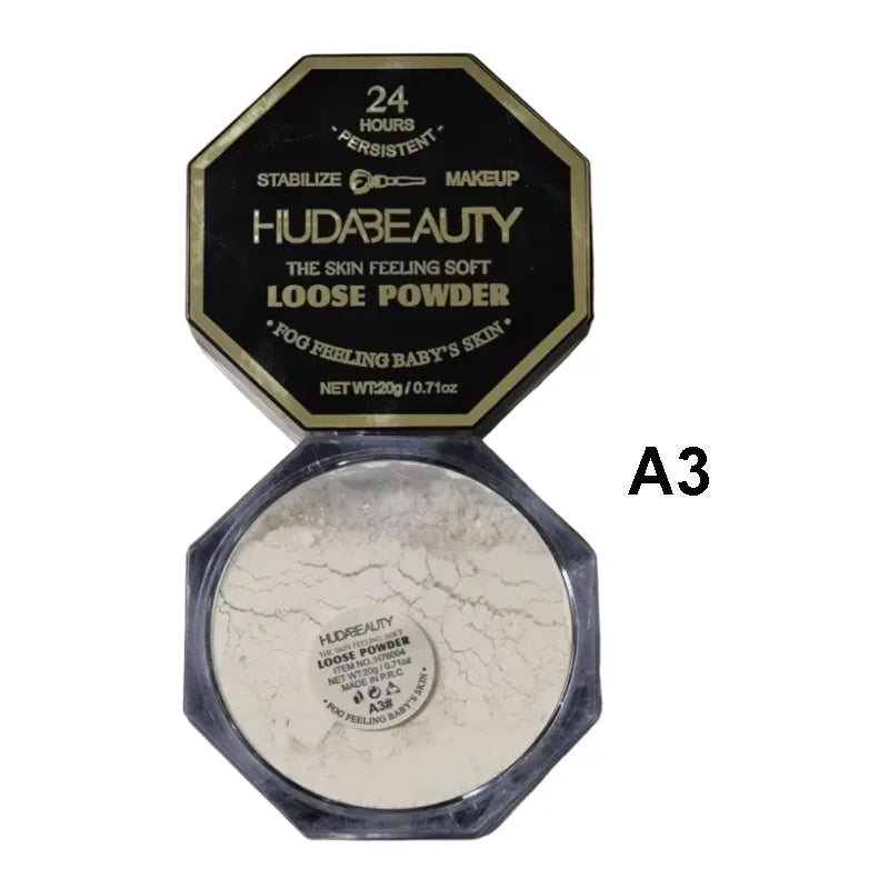 4-color Loose Powder Huda Setting Matte Powder Foundation Set Oil-control Skin Natural Makeup Face Concealer Stabilize Cosmetics