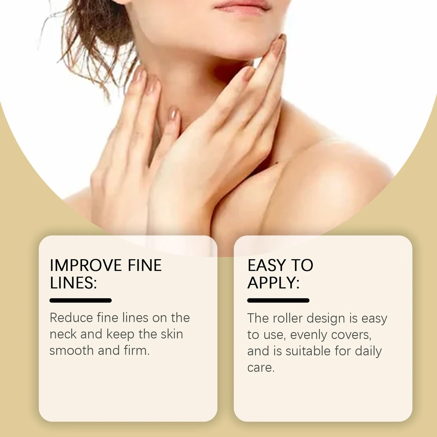 EELHOE Neck Firming Cream Neck Wrinkles Remover Crepey Skin Repair Treatment Nourishing Hyaluronic Acid Tighten Lift Neck Cream