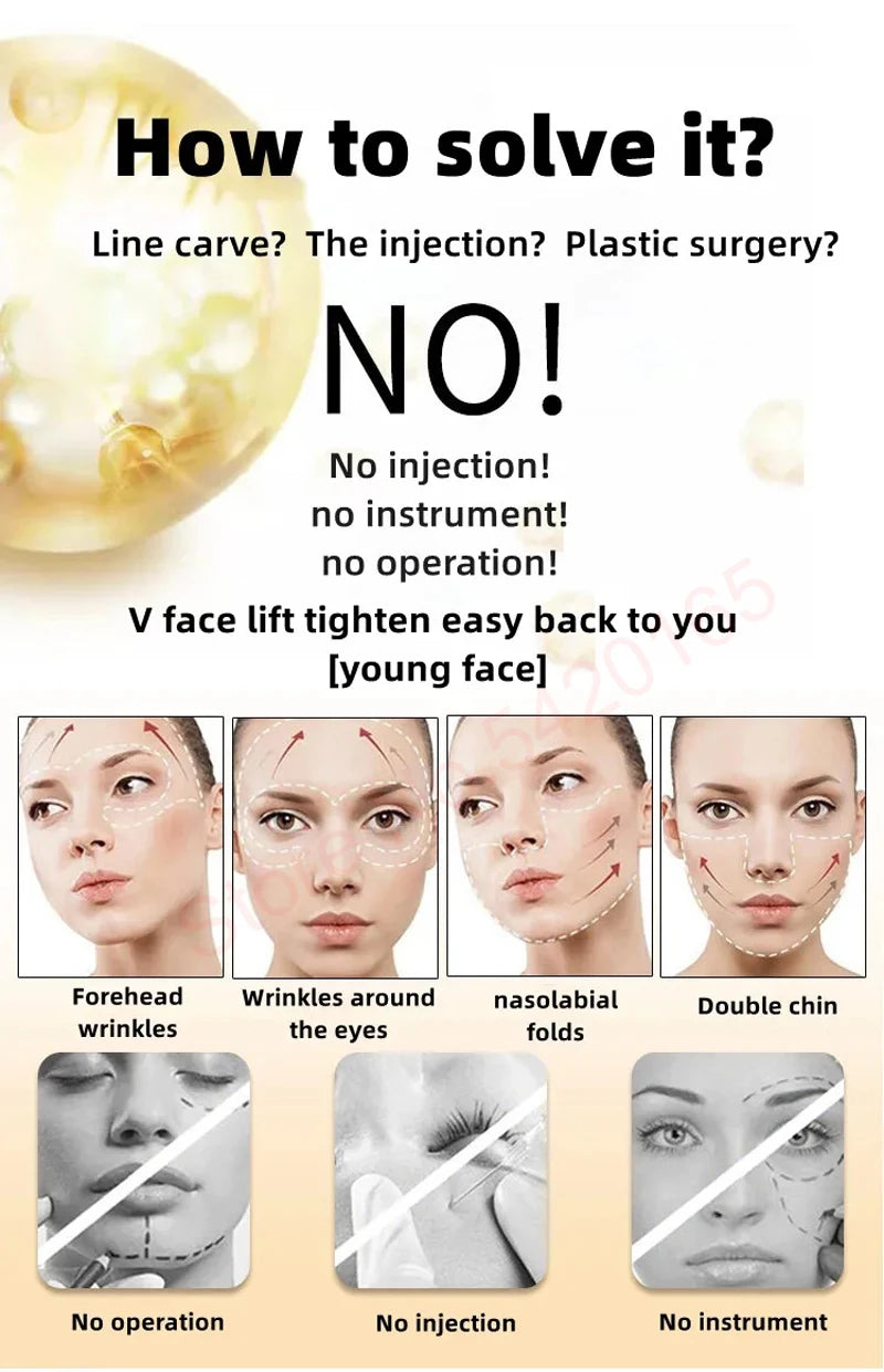 Korean Collagen Hyaluronic Acid Face Mask Repair Firming Lifting Improve Fine Lines Brighten Moisturiz Peptide Essence Skin Care