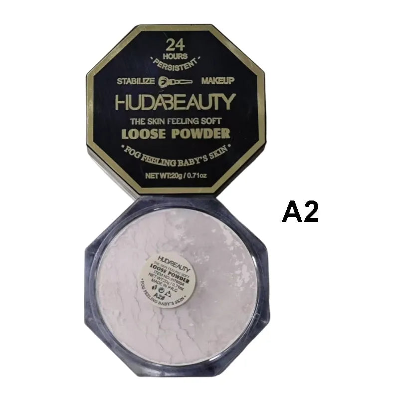 4-color Loose Powder Huda Setting Matte Powder Foundation Set Oil-control Skin Natural Makeup Face Concealer Stabilize Cosmetics