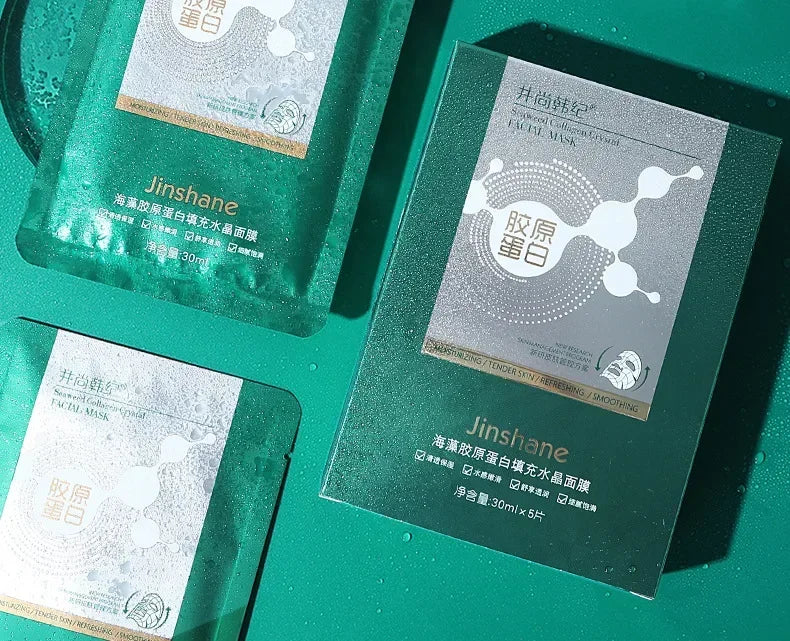 Tiktok Hot Sale Seaweed Collagen Filling Crystal Mask Replenishing Fruit Jelly Skin Transparent Mask Skin Care Masque