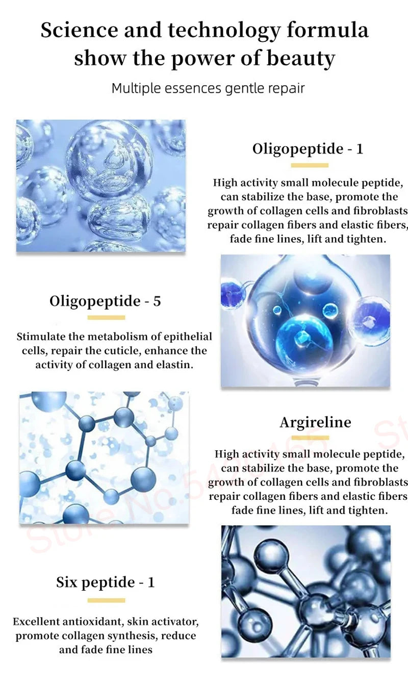 Korean Collagen Hyaluronic Acid Face Mask Repair Firming Lifting Improve Fine Lines Brighten Moisturiz Peptide Essence Skin Care