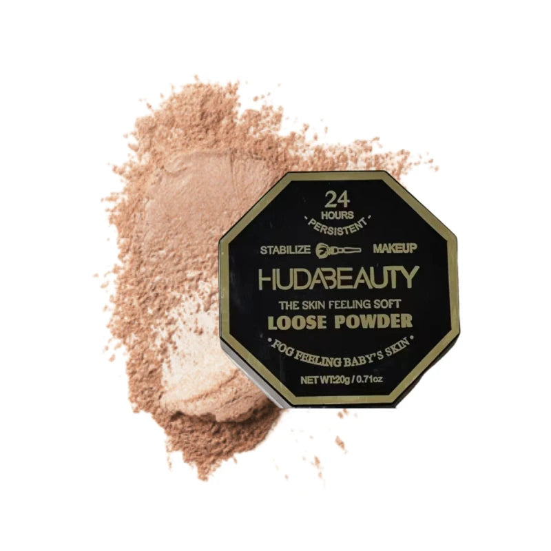 4-color Loose Powder Huda Setting Matte Powder Foundation Set Oil-control Skin Natural Makeup Face Concealer Stabilize Cosmetics