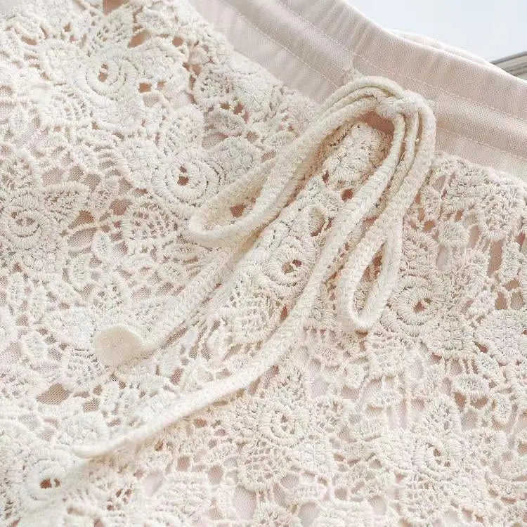 Fashionable Lace Shorts Women Casual Korean Version Anti-exposure Leggings Wearing Safety Insurance Sports Pants Women
