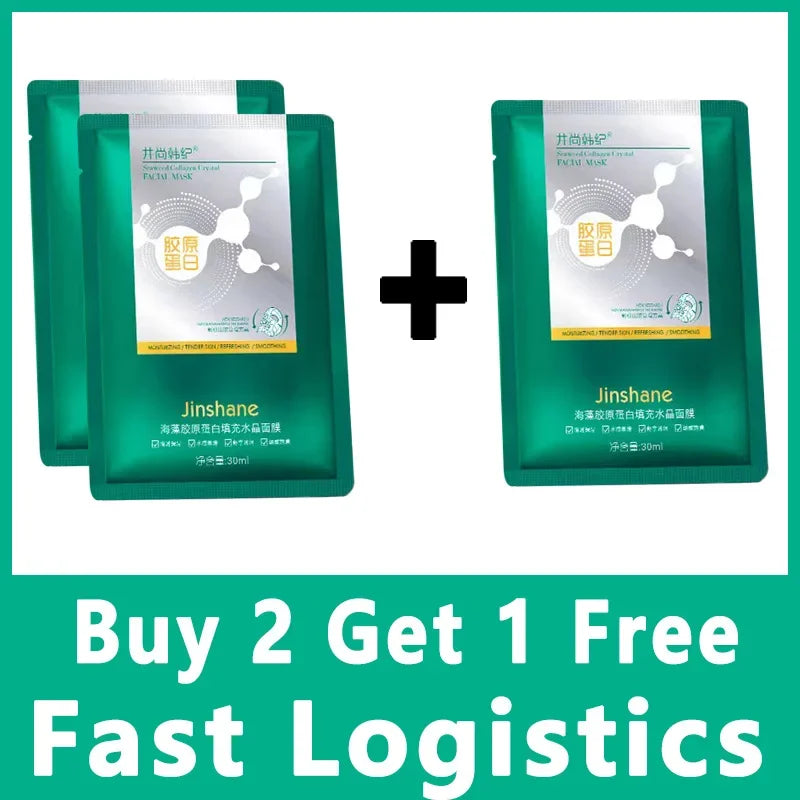 Tiktok Hot Sale Seaweed Collagen Filling Crystal Mask Replenishing Fruit Jelly Skin Transparent Mask Skin Care Masque