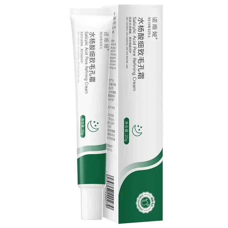 20g Salicylic Acid Shrink Pore Cream Elimination Large Pores Remove Blackehead Face Smooth Repairing Skin Care Product