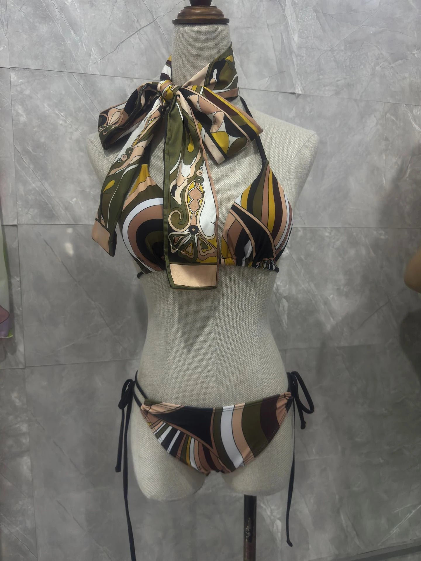 Italian Fashion Design Women's Bikini Set Designer Brand Swimwear Sexy Women's One-piece Suits