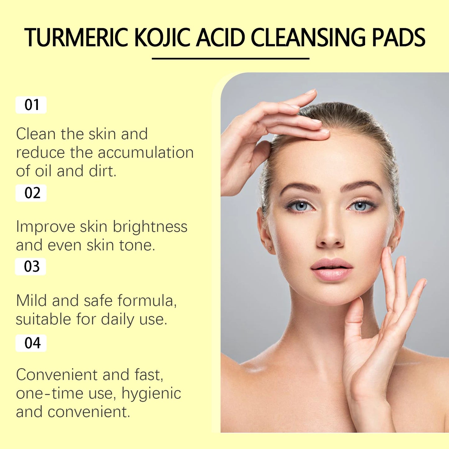 Turmeric Kojic Acid Cleansing Pad Gently Exfoliates Deeply Cleanses Skin Whitens And Lightens Spots Maintains Water Oil Balance