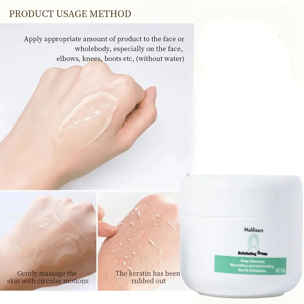 Muliliours Gentle Exfoliating Peeling Gel Facial Scrub Moisturizing Nourishing Repair Scrubs Face Cream Beauty Skin Care