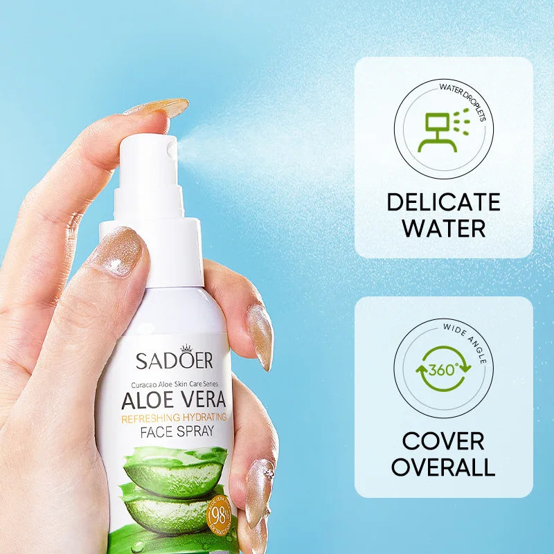 Face Care Set Oil Control Cleansing Mousse Aloe Vera Gel Smooth Moisturizing Spray Improve Dryness Repairing Skin Care Kit