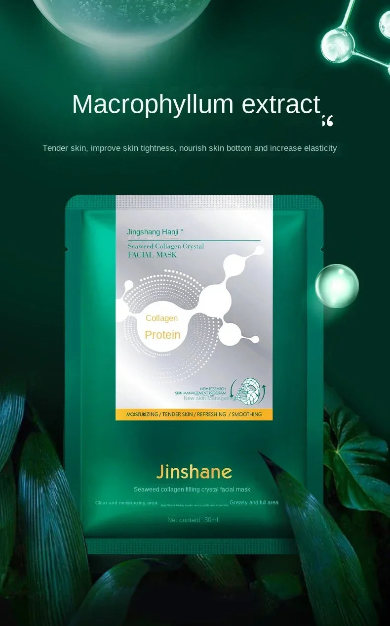 Tiktok Hot Sale Seaweed Collagen Filling Crystal Mask Replenishing Fruit Jelly Skin Transparent Mask Skin Care Masque