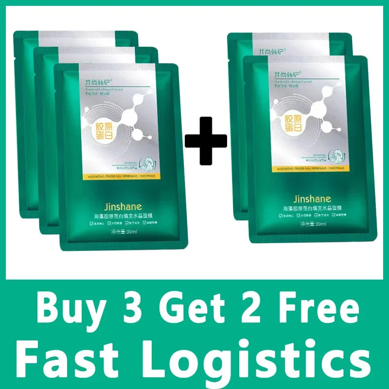Tiktok Hot Sale Seaweed Collagen Filling Crystal Mask Replenishing Fruit Jelly Skin Transparent Mask Skin Care Masque