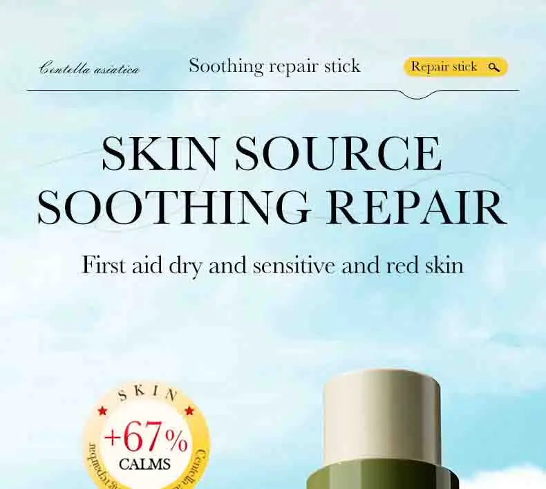 SADIER Centella Solid Face Cream Stick Smooth Repair Skin Barrier Moisturizing Oil Control Makeup Removal Face Skin Care Stick