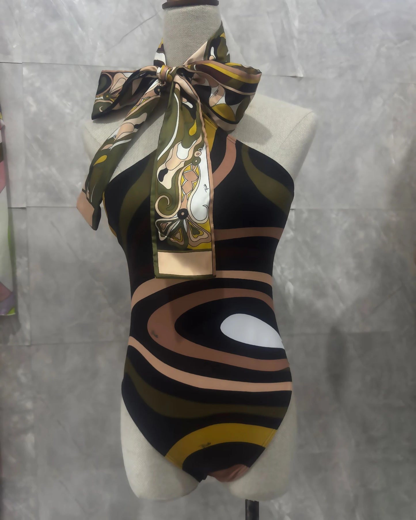 Italian Fashion Design Women's Bikini Set Designer Brand Swimwear Sexy Women's One-piece Suits