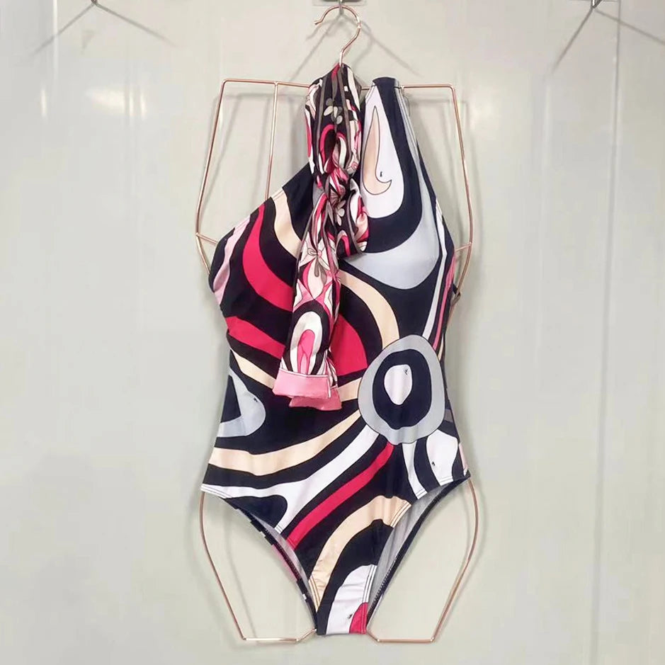 Italian Fashion Design Women's Bikini Set Designer Brand Swimwear Sexy Women's One-piece Suits