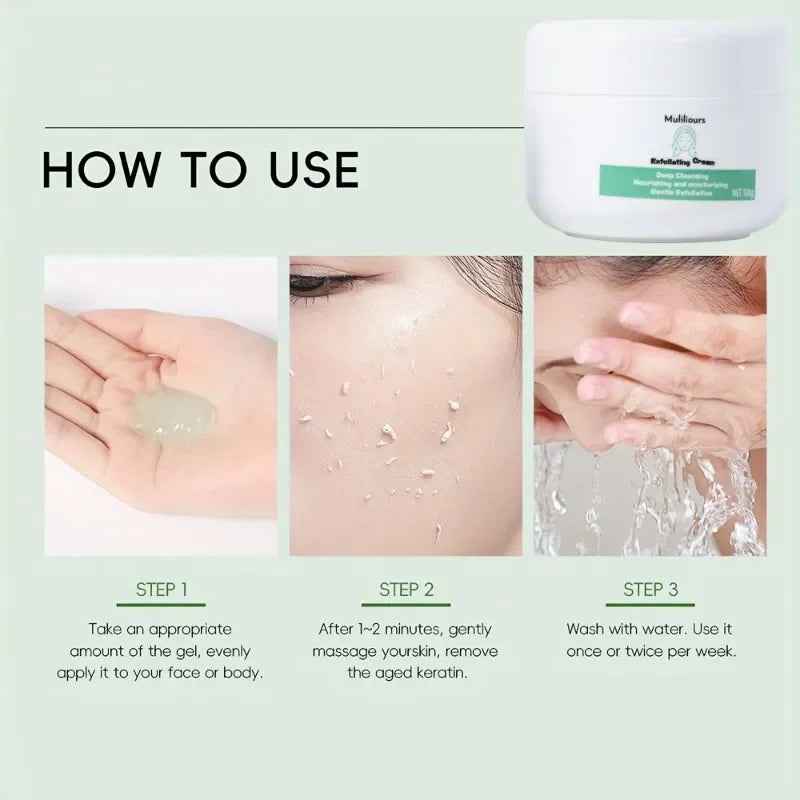 Muliliours Gentle Exfoliating Peeling Gel Facial Scrub Moisturizing Nourishing Repair Scrubs Face Cream Beauty Skin Care