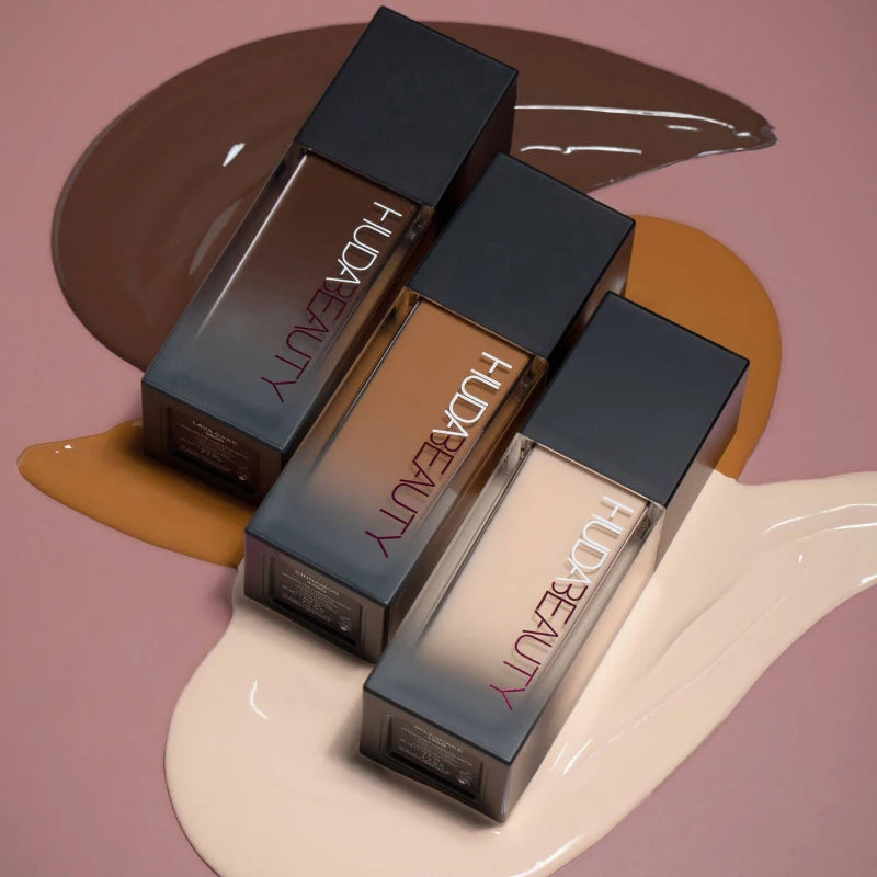 34ml Flawless HUDA 9 Color Foundation Matte Concealer Nourishing Long-Lasting Facial Base Makeup Conceale Breathable Cosmetic