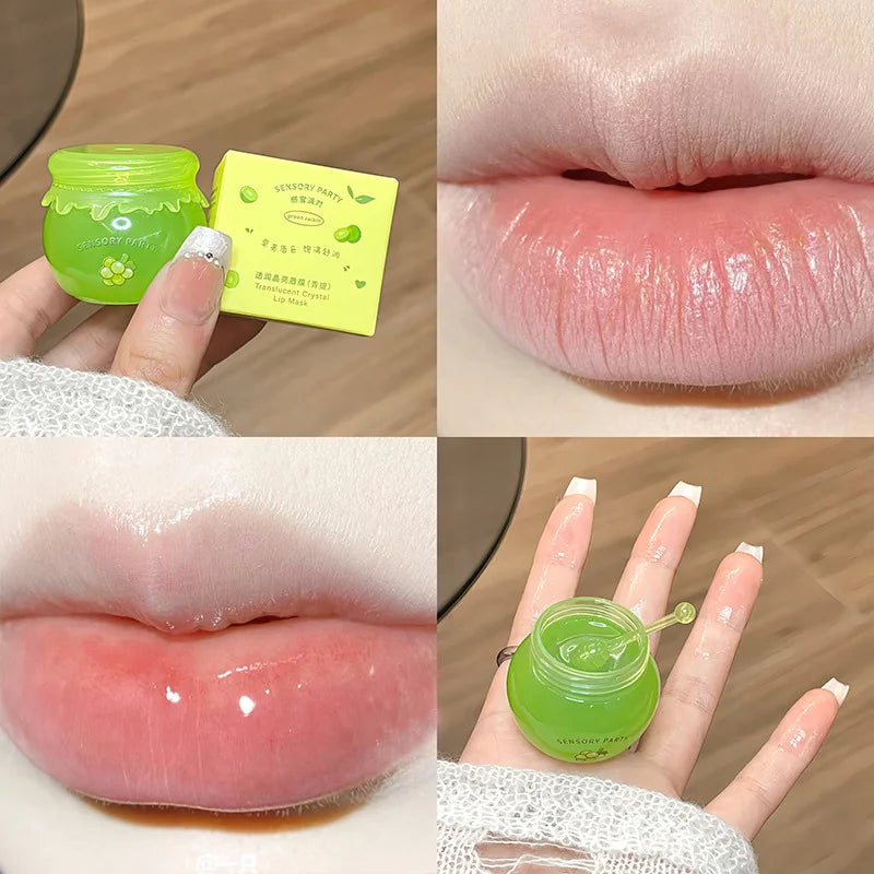 6g Lip Mask Sooner or Later Maintenance Moisturizing Lip Balm Nourishing Lips Care Green Grapes Clear Lip Gloss Peach Lips Balm