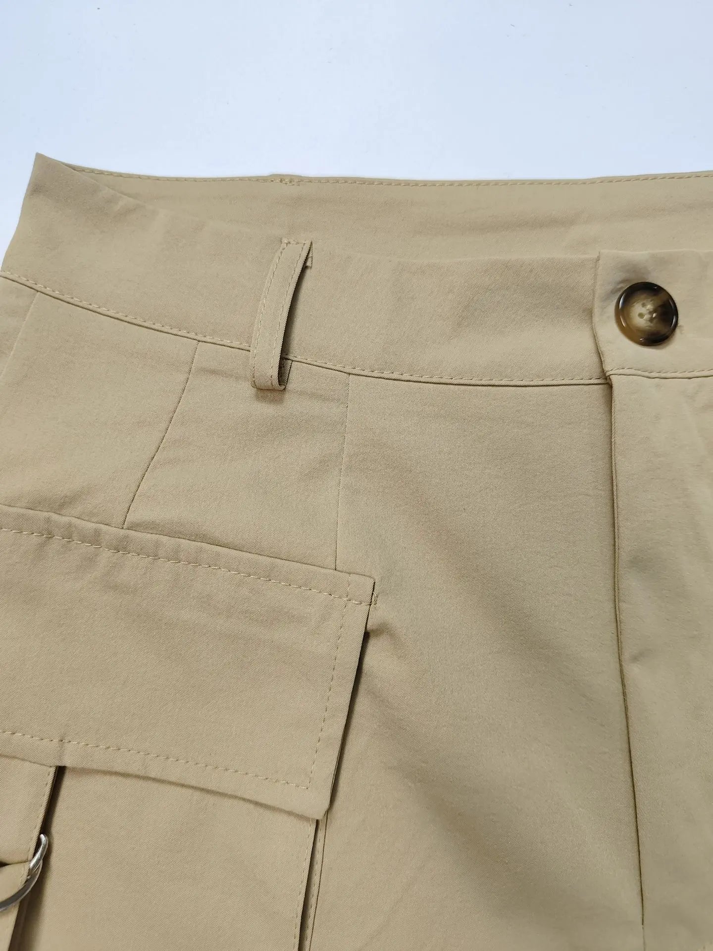 Shorts Solid Women Zipper Fly High Waist Shorts Casual Spliced Pockets Patchwork 2025 Summer Button Skinny Slim Fit Sports