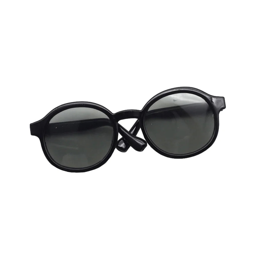 Labubu 6.5cm Transparent Plastic Glasses for 1/8 1/6 1/3 1/4 BJD for Labubu MSD Plush for EXO Doll Sunglasses