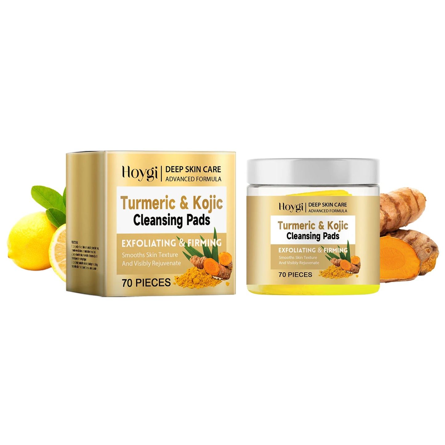 Turmeric Kojic Acid Cleansing Pad Gently Exfoliates Deeply Cleanses Skin Whitens And Lightens Spots Maintains Water Oil Balance