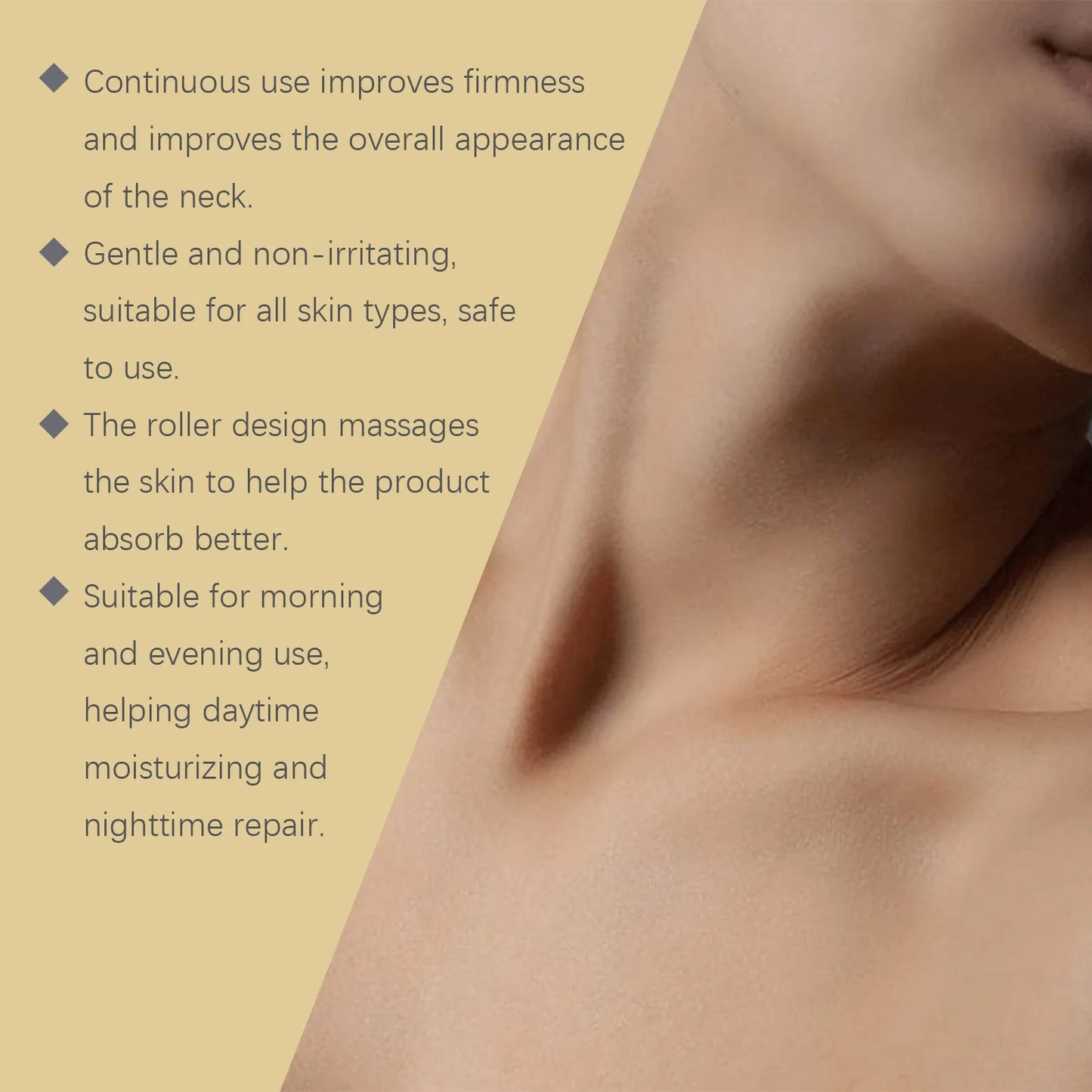 EELHOE Neck Firming Cream Neck Wrinkles Remover Crepey Skin Repair Treatment Nourishing Hyaluronic Acid Tighten Lift Neck Cream