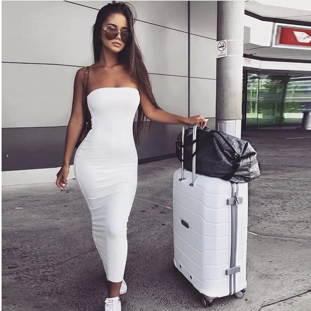 Strapless Wrap Dress, Bustier Style Dress