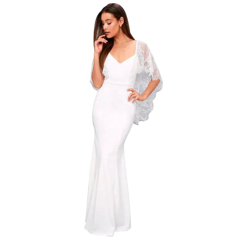 Lace Shawl Dress - Elegant Lace Dress Outfit