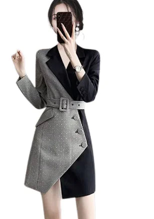Women's Fashion Two-Piece Suit Skirt Dress