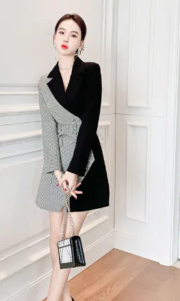 Women's Fashion Two-Piece Suit Skirt Dress