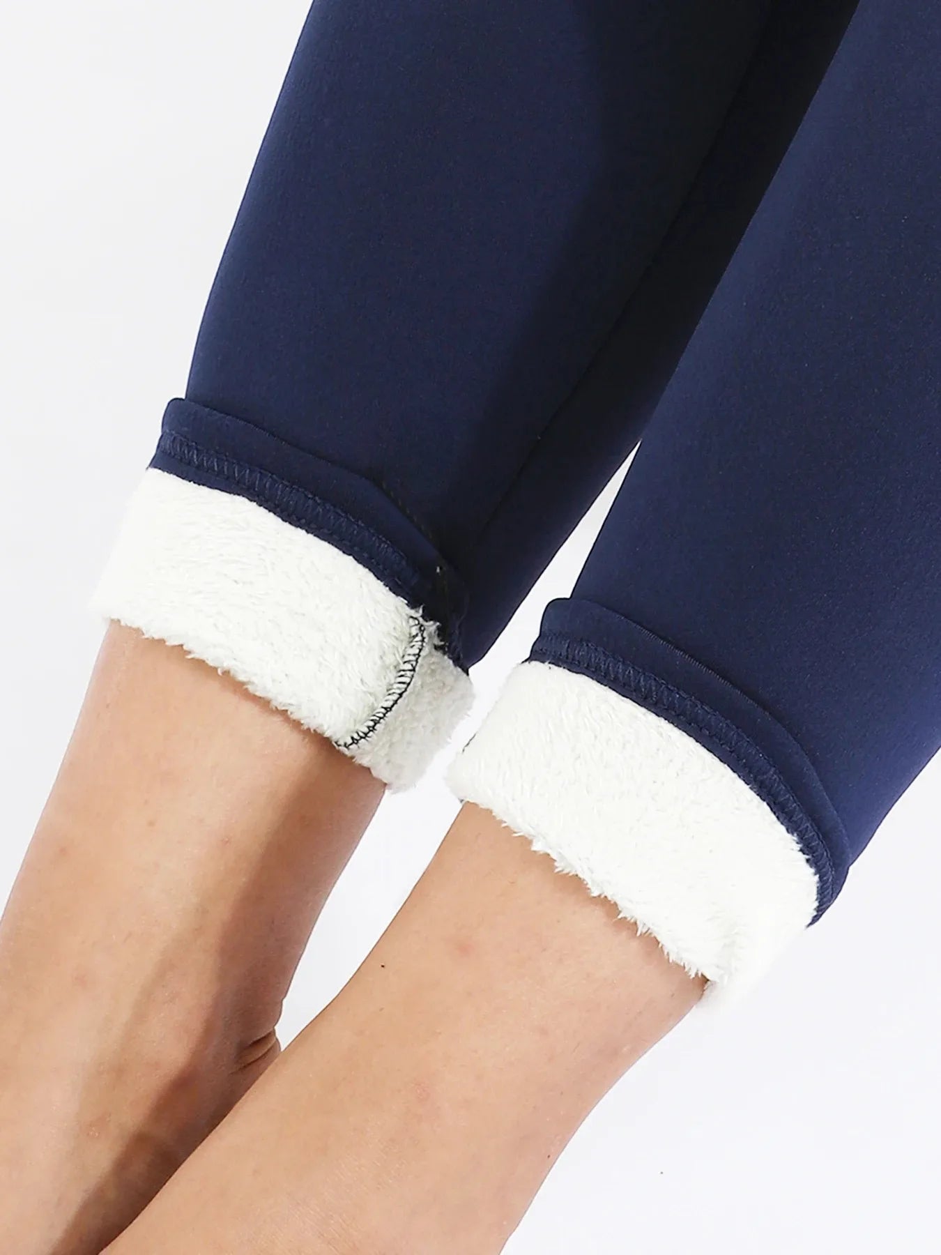 Women Lamb Fleece Legging Seamless High Waist Thick Thermal Legging Fashion Winter Warm Female Tights Insulated Pantalon Pants