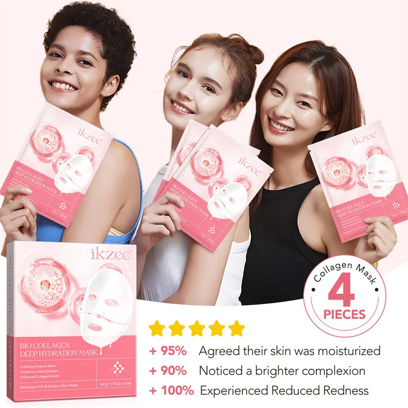 Firming Fine Lines Bio-Collagen Face Mask Patch Anti-Aging Lifting Sagging Facial Skin Deep Nourishment Korea Face Care Products