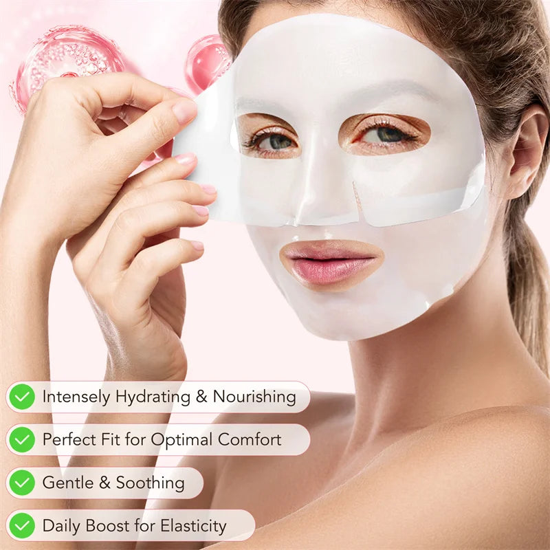 Firming Fine Lines Bio-Collagen Face Mask Patch Anti-Aging Lifting Sagging Facial Skin Deep Nourishment Korea Face Care Products