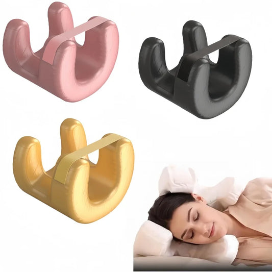 Anti-Wrinkle Beauty Pillow Ultra-Soft Memory Foam Face Contour Support For Side Sleeper Back Neck Pain Relief Washable Cover