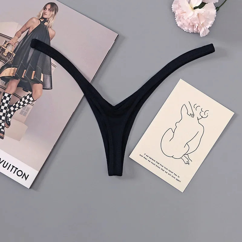Women Sexy Low Waist Women Deep V Thong Breathable NewStyle  Secret Clothes Brazilian Underwear Soft Thin Straps Women's Panties
