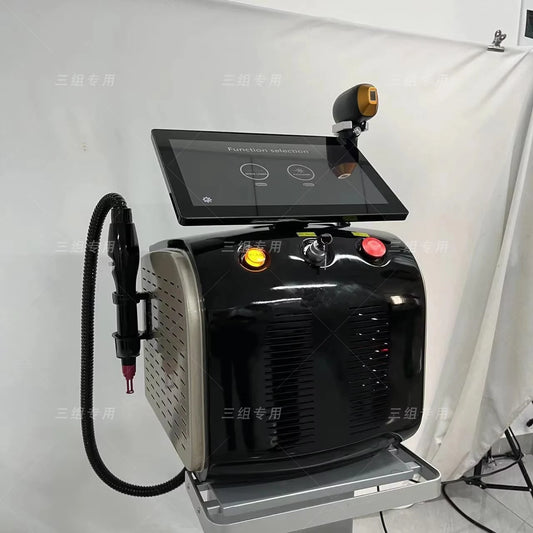 2 in 1 Diode Laser Hair Remova Ice Painless Alexandrite Picosecond Laser Tattoo Removal Multi-function cooling system beauty