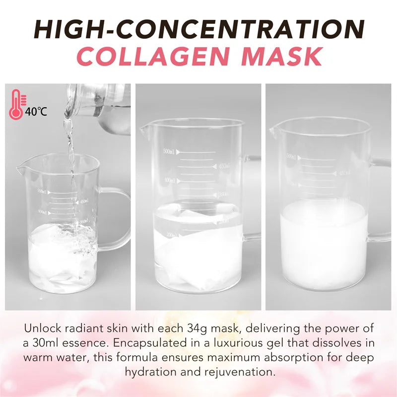 Firming Fine Lines Bio-Collagen Face Mask Patch Anti-Aging Lifting Sagging Facial Skin Deep Nourishment Korea Face Care Products