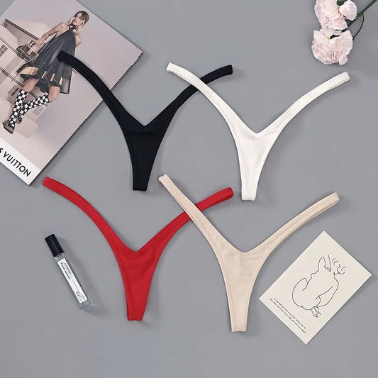Women Sexy Low Waist Women Deep V Thong Breathable NewStyle  Secret Clothes Brazilian Underwear Soft Thin Straps Women's Panties
