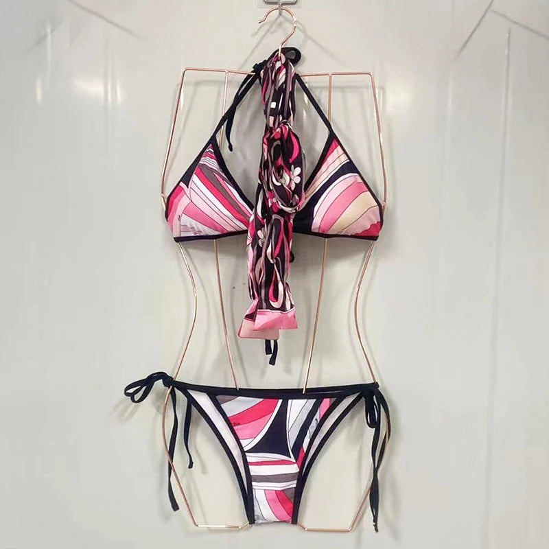 Italian Fashion Design Women's Bikini Set Designer Brand Swimwear Sexy Women's One-piece Suits